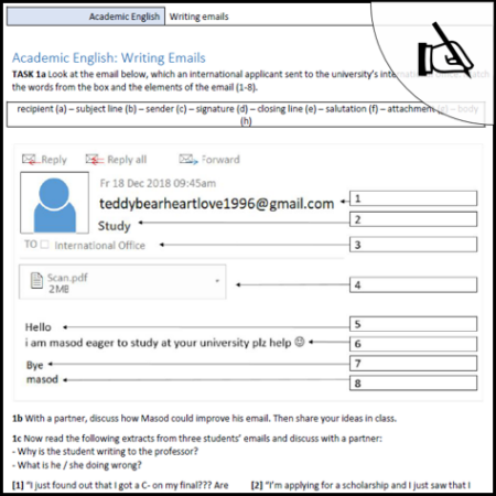 Academic English - Writing emails