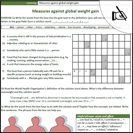 Arbeitsblatt global weight gain