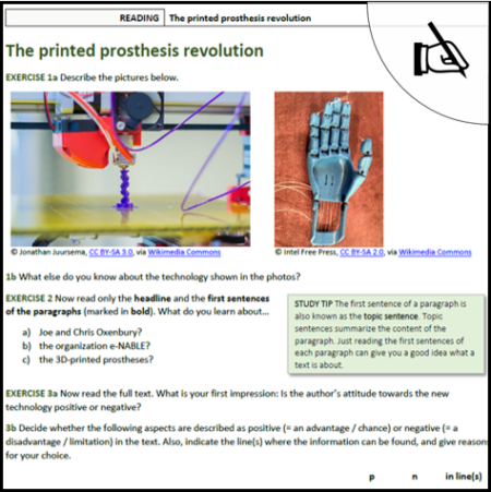 Arbeitsblatt printed prosthesis revolution