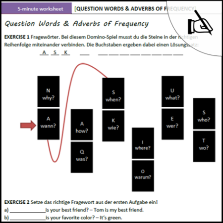 5 min ws 5.10 icon - question words and adverbs of frequency