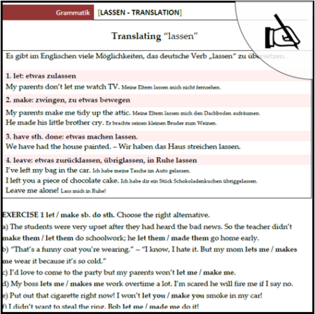 Vorschau Arbeitsblatt translating lassen